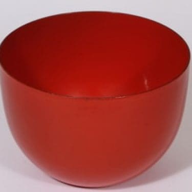 Finel kulho, punainen, suunnittelija Kaj Franck,