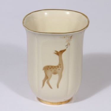 Arabia maljakko, suunnittelija , Peura-aihe