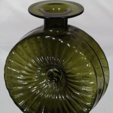 Riihimäen lasi Aurinkopullo koristepullo, Koko 4/4, suunnittelija Helena Tynell, Koko 4/4, suuri