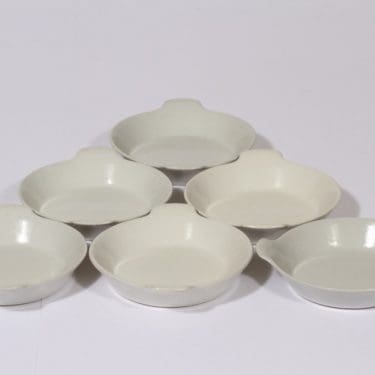 Arabia A vuoat, valkoinen, 6 kpl, suunnittelija , pieni, tulenkestävä