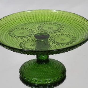 Riihimäen lasi Grapponia vati, jalallinen, suunnittelija Nanny Still, jalallinen, jalallinen