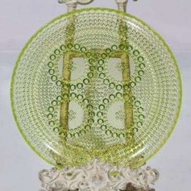 Riihimäen lasi Grapponia vati, keltainen, suunnittelija Nanny Still,