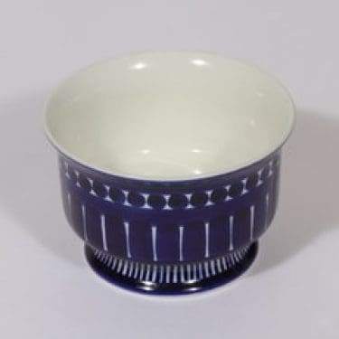 Arabia Valencia sokerikko, käsinmaalattu, suunnittelija Ulla Procope, käsinmaalattu, signeerattu, käsinmaalattu