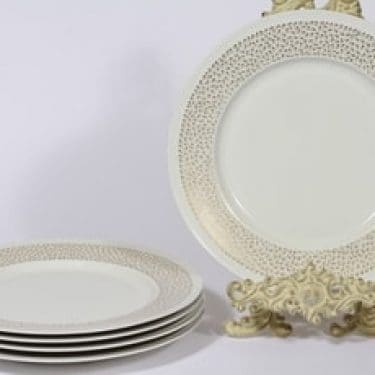 Arabia Kimmel lautaset, matala, 5 kpl, suunnittelija Esteri Tomula, matala, serikuva, matala