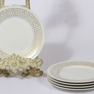 Arabia Kimmel lautaset, 5 kpl, suunnittelija Esteri Tomula, pieni