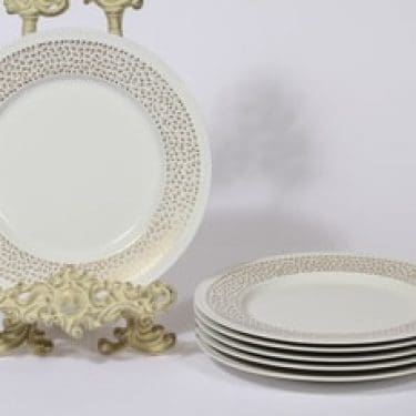 Arabia Kimmel lautaset, 6 kpl, suunnittelija Esteri Tomula, serikuva