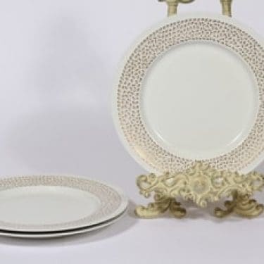 Arabia Kimmel lautaset, 3 kpl, suunnittelija Esteri Tomula, pieni