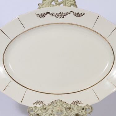 Arabia Irja vati, suunnittelija , soikea, kultakoriste