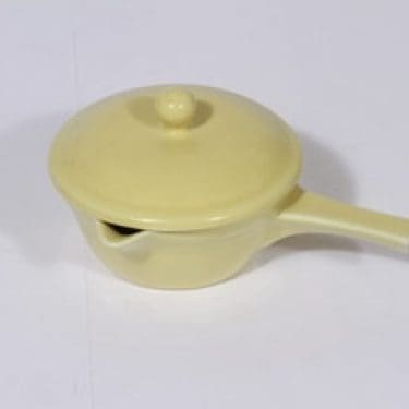 Arabia M voisulakaadin, keltainen lasite, suunnittelija ,