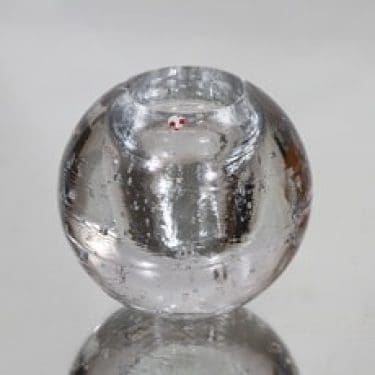 Iittala Arkipelago kynttilänjalka, kirkas, suunnittelija Timo Sarpaneva, pieni