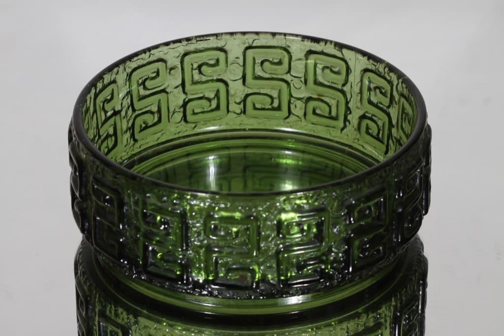 Riihimäen lasi Taalari kulho, vihreä, suunnittelija Tamara Aladin, massiivinen