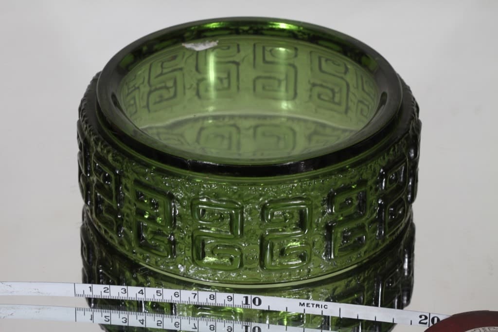 Riihimäen lasi Taalari kulho, vihreä, suunnittelija Tamara Aladin, massiivinen kuva 2