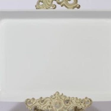 Arabia Kilta vati, valkoinen lasite, suunnittelija Kaj Franck,