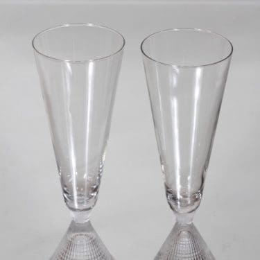 Iittala Briljant kuohuviinilasit, kirkas, 2 kpl, suunnittelija Tapio Wirkkala,