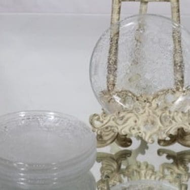 Nuutajärvi Fauna lautaset, kirkas, 6 kpl, suunnittelija Oiva Toikka, pieni