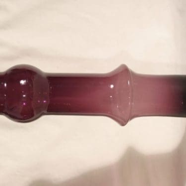 Riihimäen lasi maljakko, signeerattu, suunnittelija Helena Tynell, signeerattu