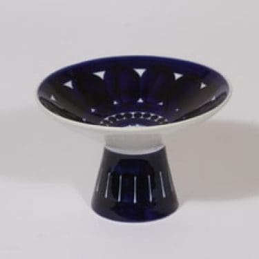 Arabia Valencia kynttilänjalka, käsinmaalattu, suunnittelija Ulla Procope, käsinmaalattu, pieni, käsinmaalattu