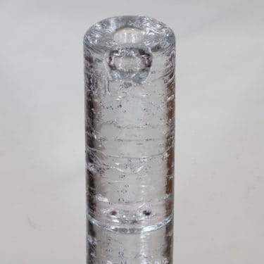 Iittala Arkipelago kynttilänjalka, kirkas, suunnittelija Timo Sarpaneva, kirkas, massiivinen