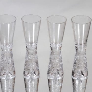 Iittala Arkipelago snapsilasit, kirkas, 4 kpl, suunnittelija Timo Sarpaneva, pieni