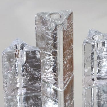 Iittala Arkipelago kynttilänjalat, eri kokoja, 3 kpl, suunnittelija Timo Sarpaneva, eri kokoja, massiivinen, eri kokoja