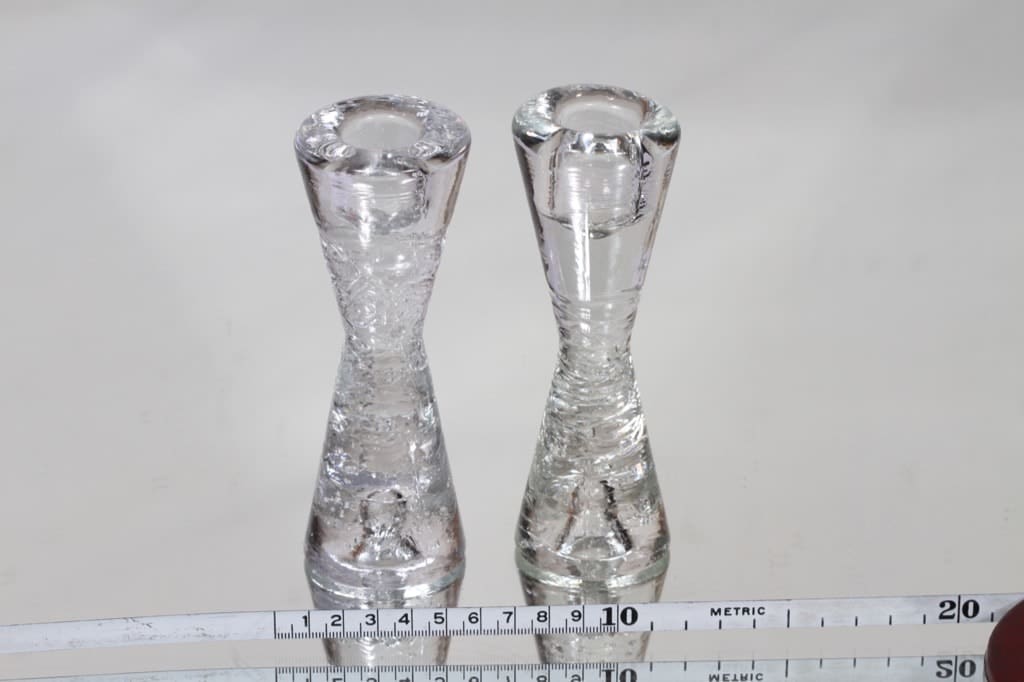 Iittala Arkipelago kynttilänjalat, kirkas, 2 kpl, suunnittelija Timo Sarpaneva, pieni kuva 2