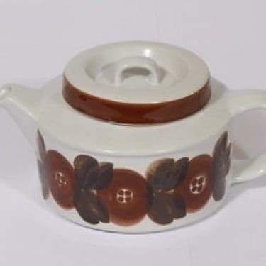 Arabia Rosmarin teekaadin, 1.35 l, suunnittelija Ulla Procope, 1.35 l, käsinmaalattu, 1.35 l