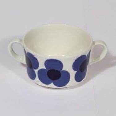 Arabia Aurinko sokerikko, sininen, suunnittelija Esteri Tomula, serikuva