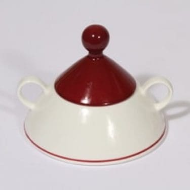 Arabia Harlekin sokerikko, Red Hat, suunnittelija Inkeri Leivo, Red Hat, serikuva, Red Hat