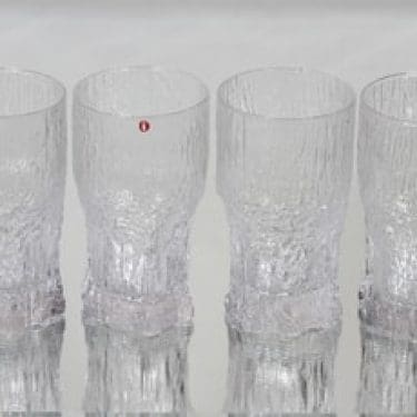 Iittala Aslak lasit, 30 cl, 4 kpl, suunnittelija Tapio Wirkkala, 30 cl, 30 cl