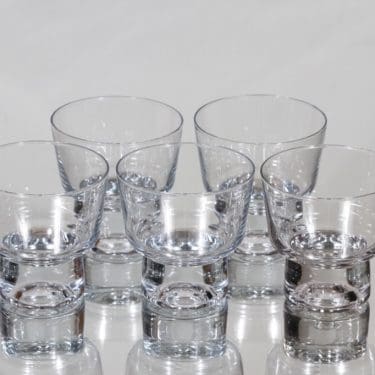 Iittala Future lasit, 12 cl, 5 kpl, suunnittelija Tapio Wirkkala, 12 cl, pieni, 12 cl