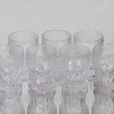 Iittala Aslak lasit, 4 cl, 7 kpl, suunnittelija Tapio Wirkkala, 4 cl, pieni, 4 cl
