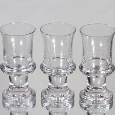 Iittala Tavastia lasit, 8 cl, 3 kpl, suunnittelija Tapio Wirkkala, 8 cl