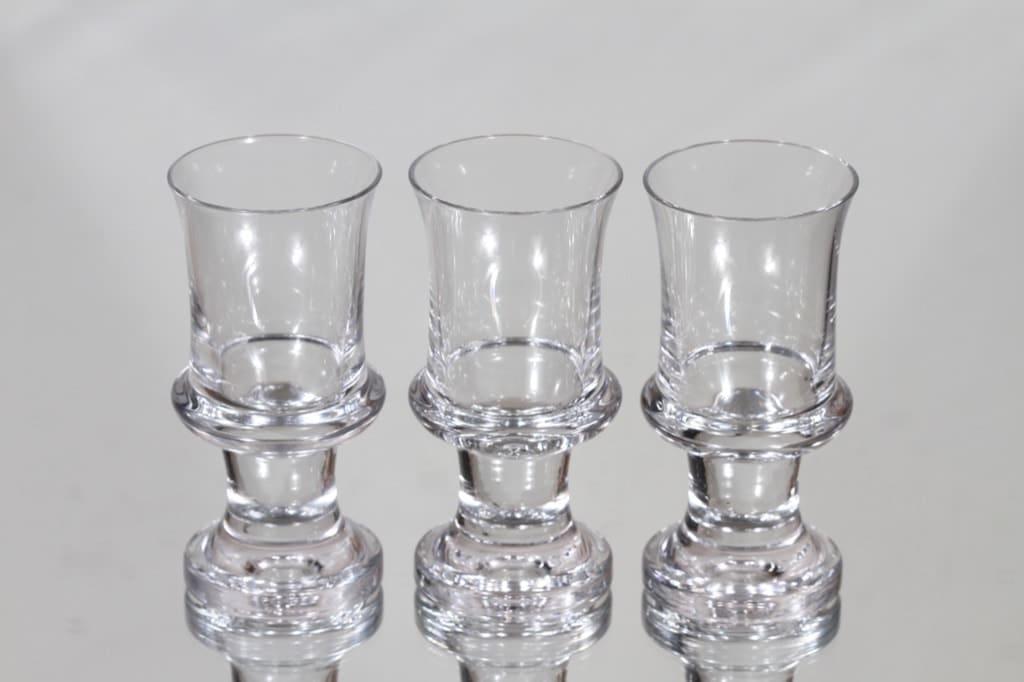 Iittala Tavastia lasit, 8 cl, 3 kpl, suunnittelija Tapio Wirkkala, 8 cl