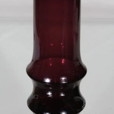 Riihimäen lasi Reimari maljakko, lila, suunnittelija Tamara Aladin, suuri