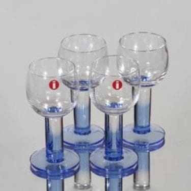 Iittala Mondo lasit, 3 cl, 4 kpl, suunnittelija Kerttu Nurminen, 3 cl, pieni, 3 cl