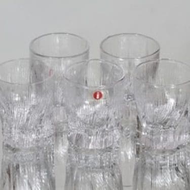 Iittala Kelo lasit, 2 cl, 5 kpl, suunnittelija Tapio Wirkkala, 2 cl, pieni, 2 cl