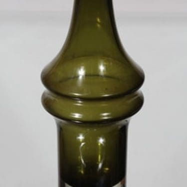 Riihimäen lasi 1464 maljakko, vihreä, suunnittelija Tamara Aladin,