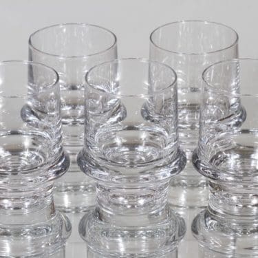 Iittala Marski lasit, 8 cl, 5 kpl, suunnittelija Tapio Wirkkala, 8 cl