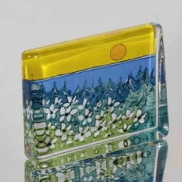 Iittala lasikortti, Lämpö auringon, suunnittelija Heljä Liukko-Sundström, Lämpö auringon, suuri, serikuva