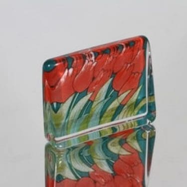 Iittala lasikortti, Tulppaanit, suunnittelija Heljä Liukko-Sundström, Tulppaanit, pieni, Tulppaanit