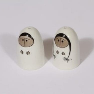 Arabia HLA 116 sirottimet, Eskimo, 2 kpl, suunnittelija Hilkka-Liisa Ahola, Eskimo, pieni, Eskimo