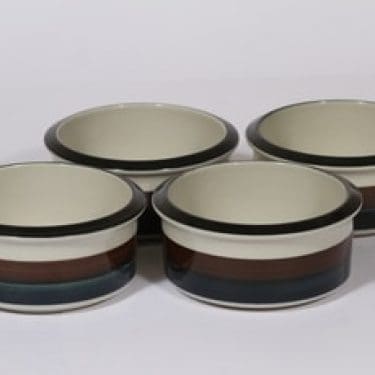 Arabia Kaira kulhot, 4 kpl, suunnittelija Anja Jaatinen-Winquist, raitakoriste