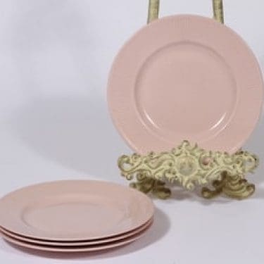 Arabia Sointu lautaset, rosa, 4 kpl, suunnittelija Kaj Franck, pieni