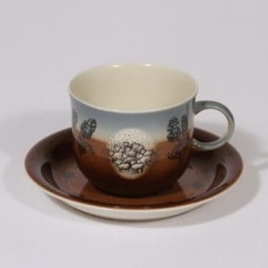 Arabia Äidille vuosikuppi, 1980, suunnittelija Gunvor Olin-Grönqvist, 1980, signeerattu, 1980