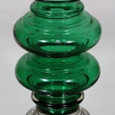 Riihimäen lasi Tornado maljakko, signeerattu, suunnittelija Tamara Aladin, signeerattu, suuri, signeerattu