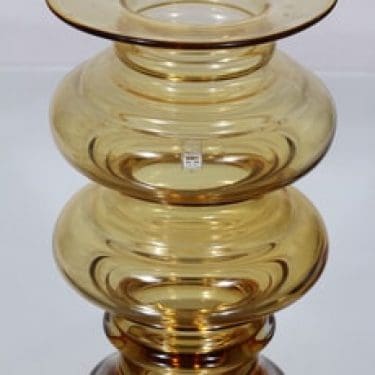 Riihimäen lasi Tornado maljakko, signeerattu, suunnittelija Tamara Aladin, signeerattu, suuri, signeerattu