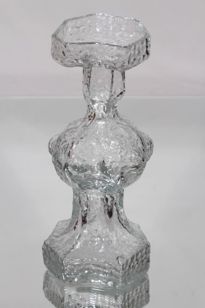 Riihimäen lasi Candida maljakko, kirkas, suunnittelija Nanny Still, suuri