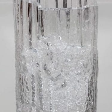 Iittala Pinus maljakko, signeerattu, suunnittelija Tapio Wirkkala, signeerattu, massiivinen