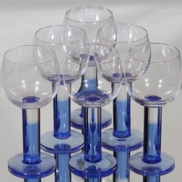 Nuutajärvi Mondo viinilasit, 20 cl, 6 kpl, suunnittelija Kerttu Nurminen, 20 cl