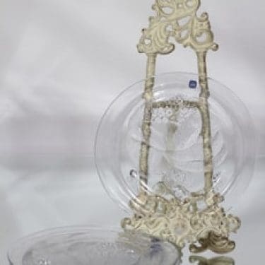 Nuutajärvi Pioni lautaset, matala, 6 kpl, suunnittelija Oiva Toikka, matala